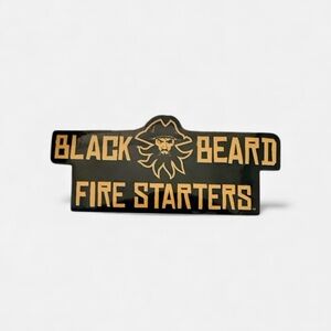 Black Beard Fire Starters Sticker Decal